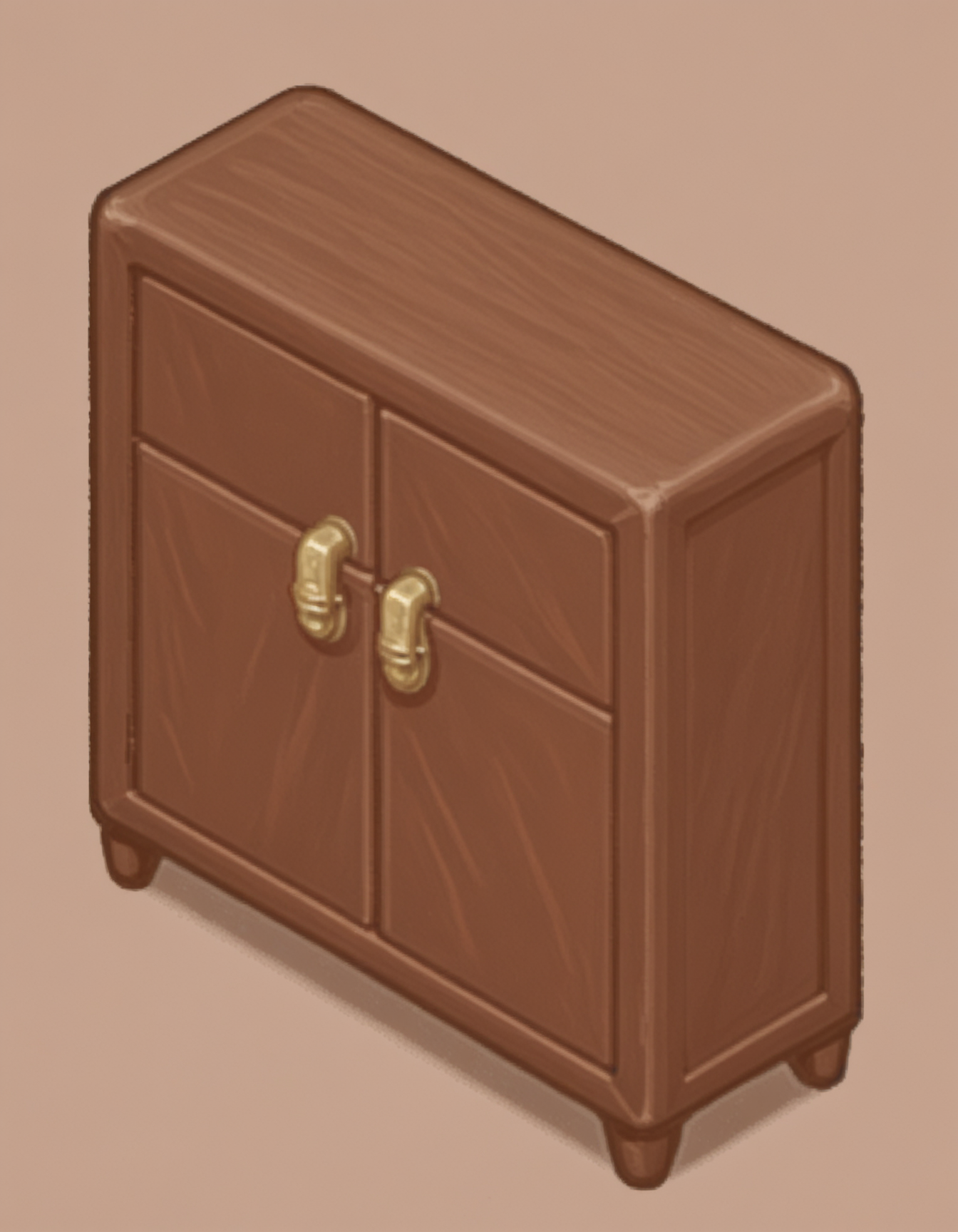 手绘风等距场景物件