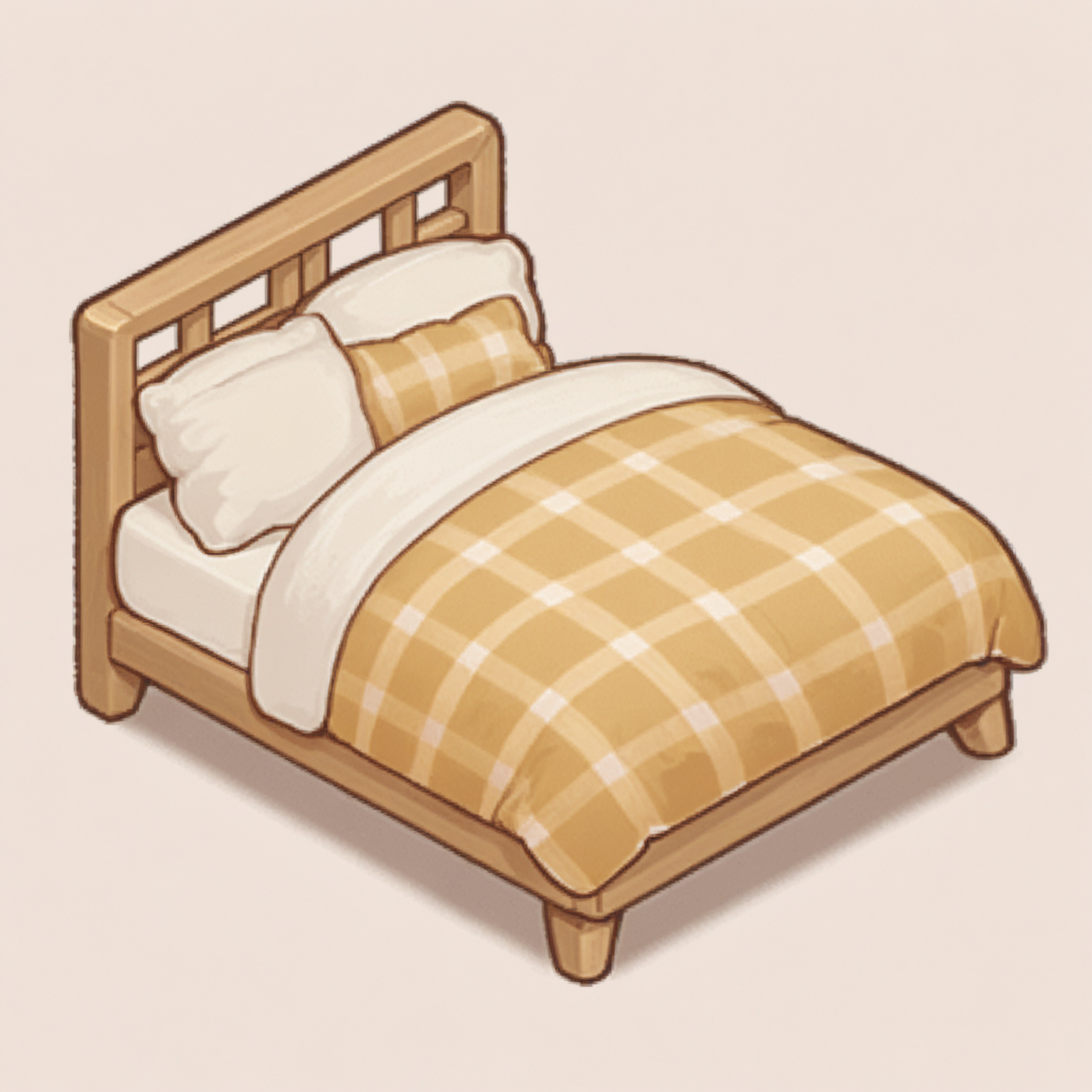 手绘风等距场景物件