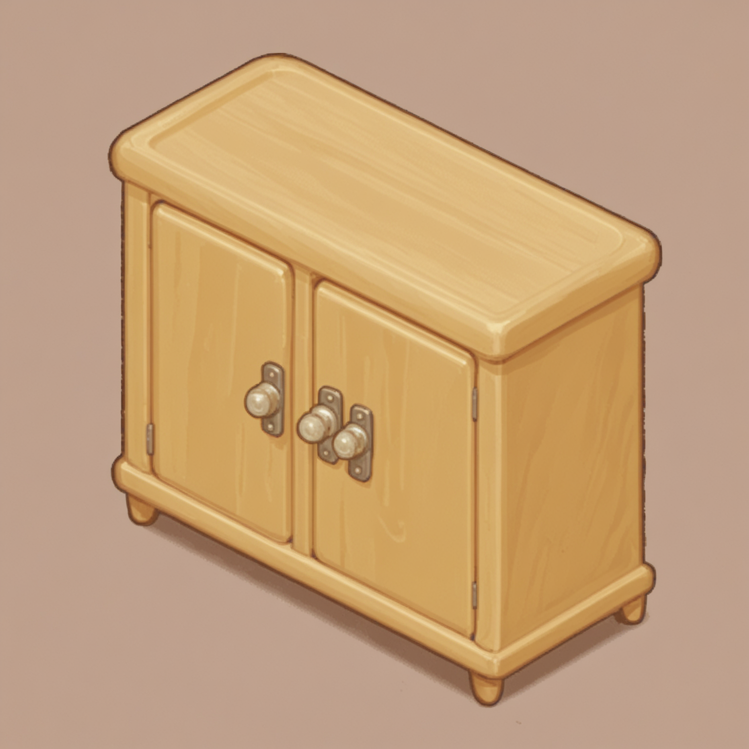 手绘风等距场景物件