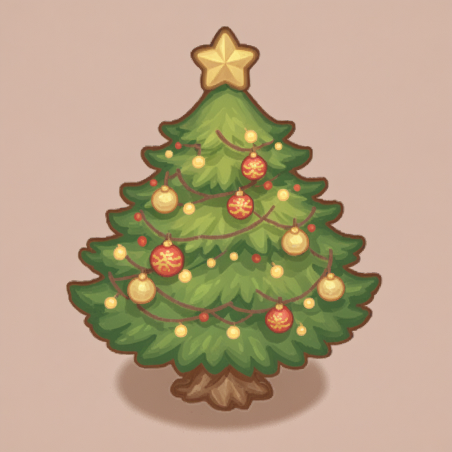 手绘风等距场景物件