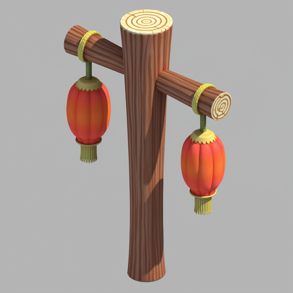 Q版古风3D建筑