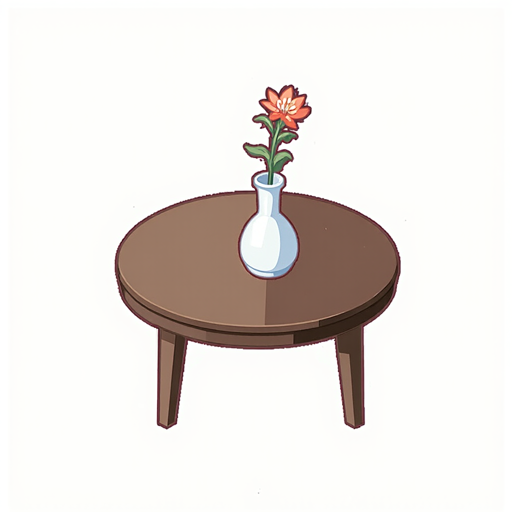 平涂二次元场景物件