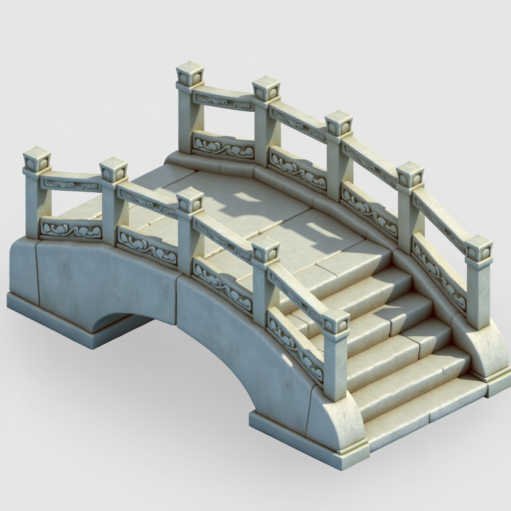 Q版古风3D建筑