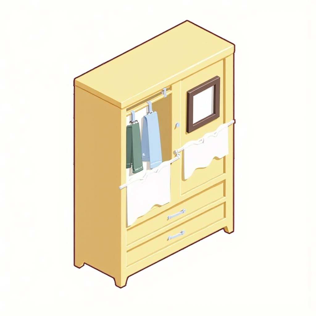 平涂二次元场景物件