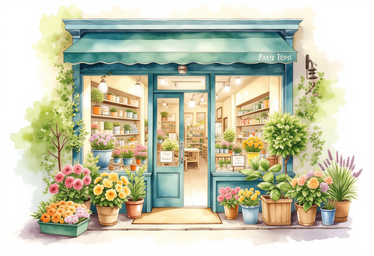 水彩插画
