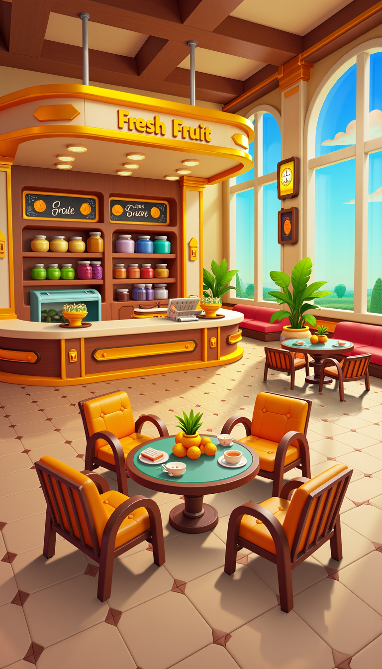 3d渲染风格欧卡场景