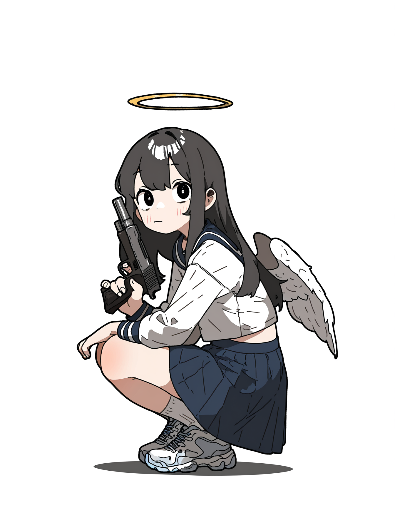 手绘风Q版小人