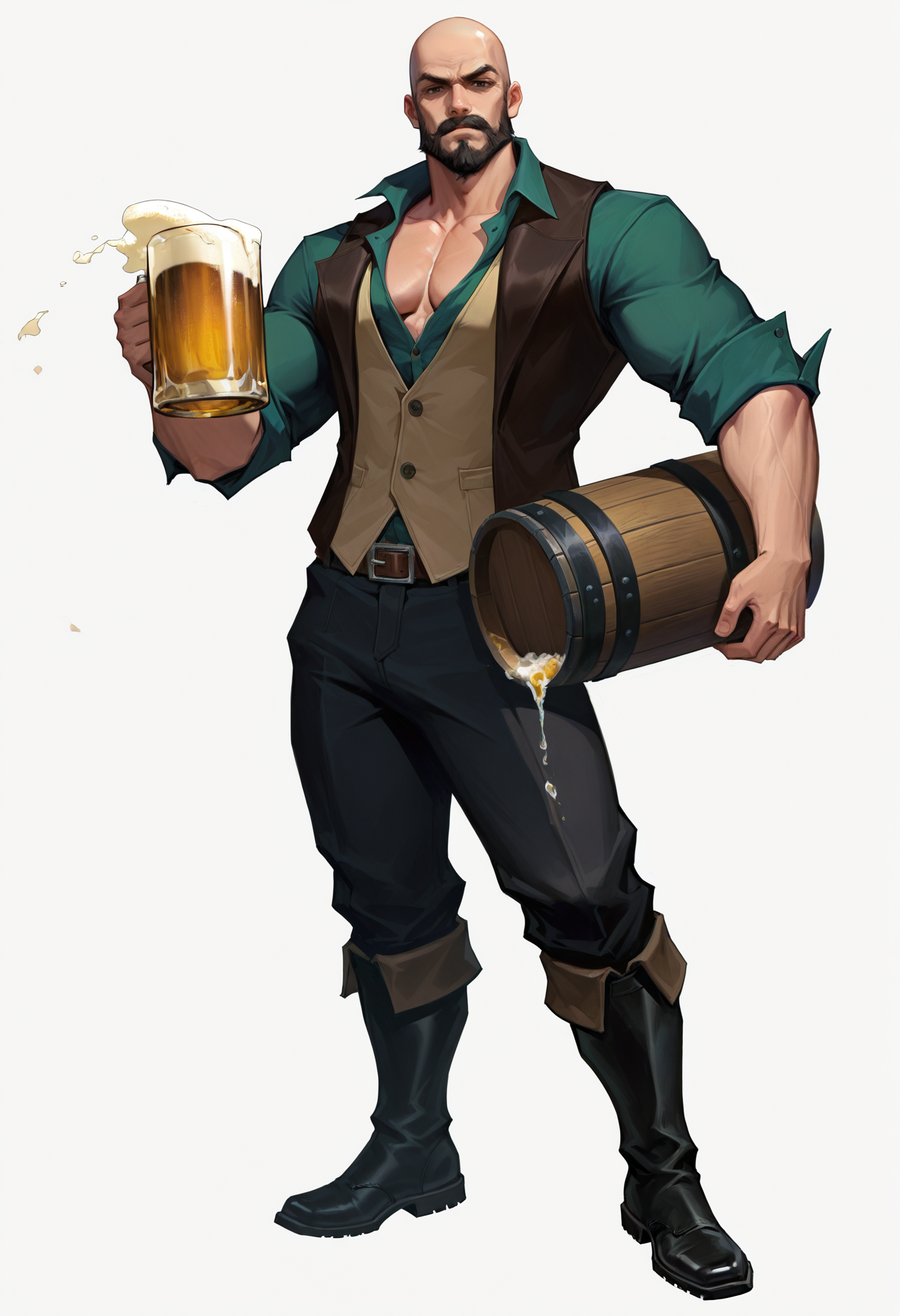光头啤酒男