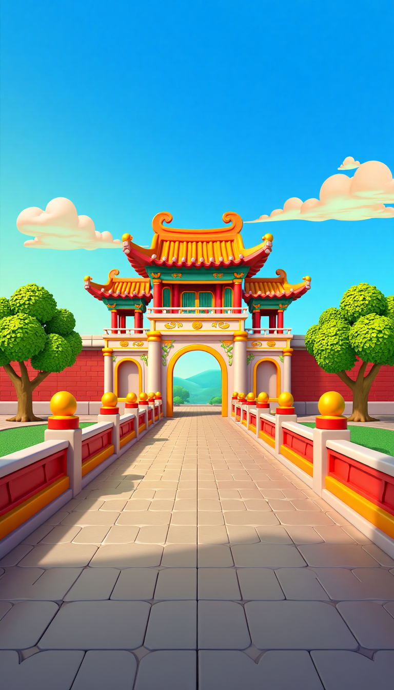 中国古建筑门楼牌坊