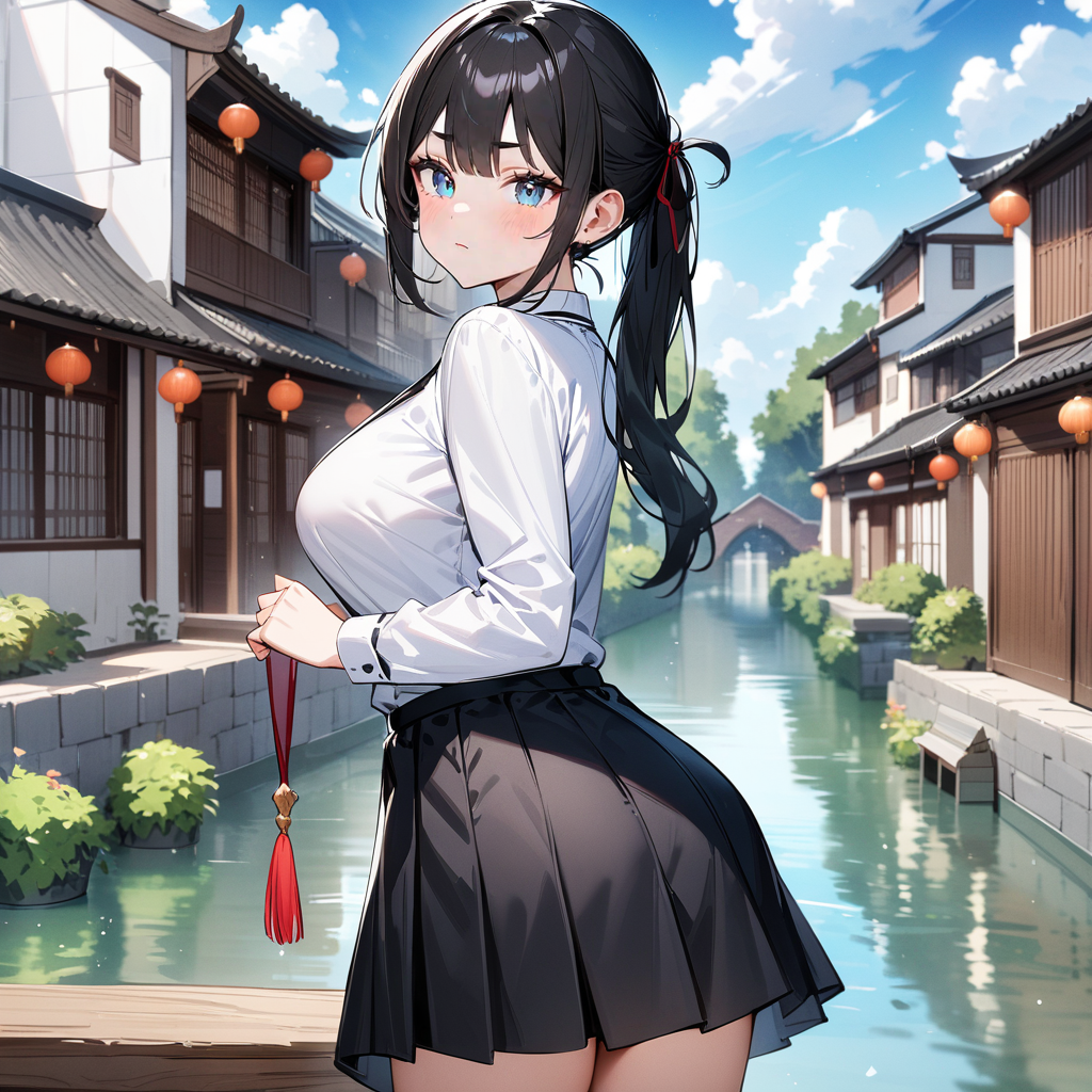 江南水乡与明媚温柔的JK少女