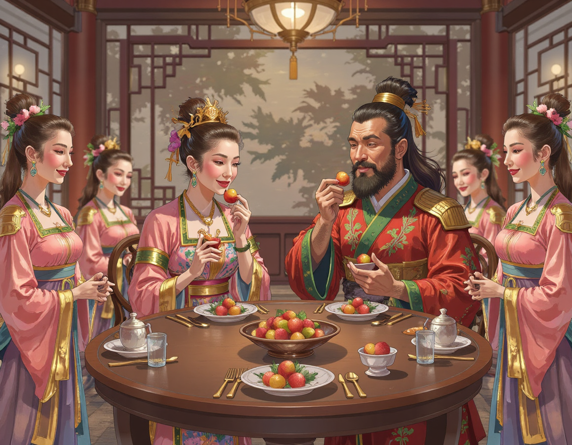 杨贵妃吃荔枝