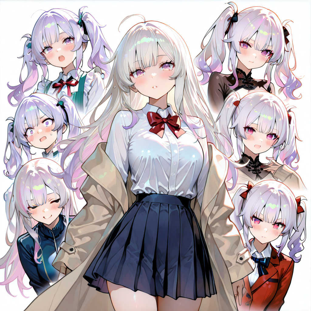 白毛美少女多图