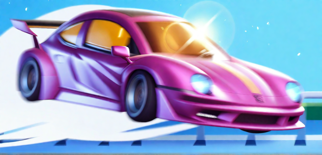 粉色跑车！