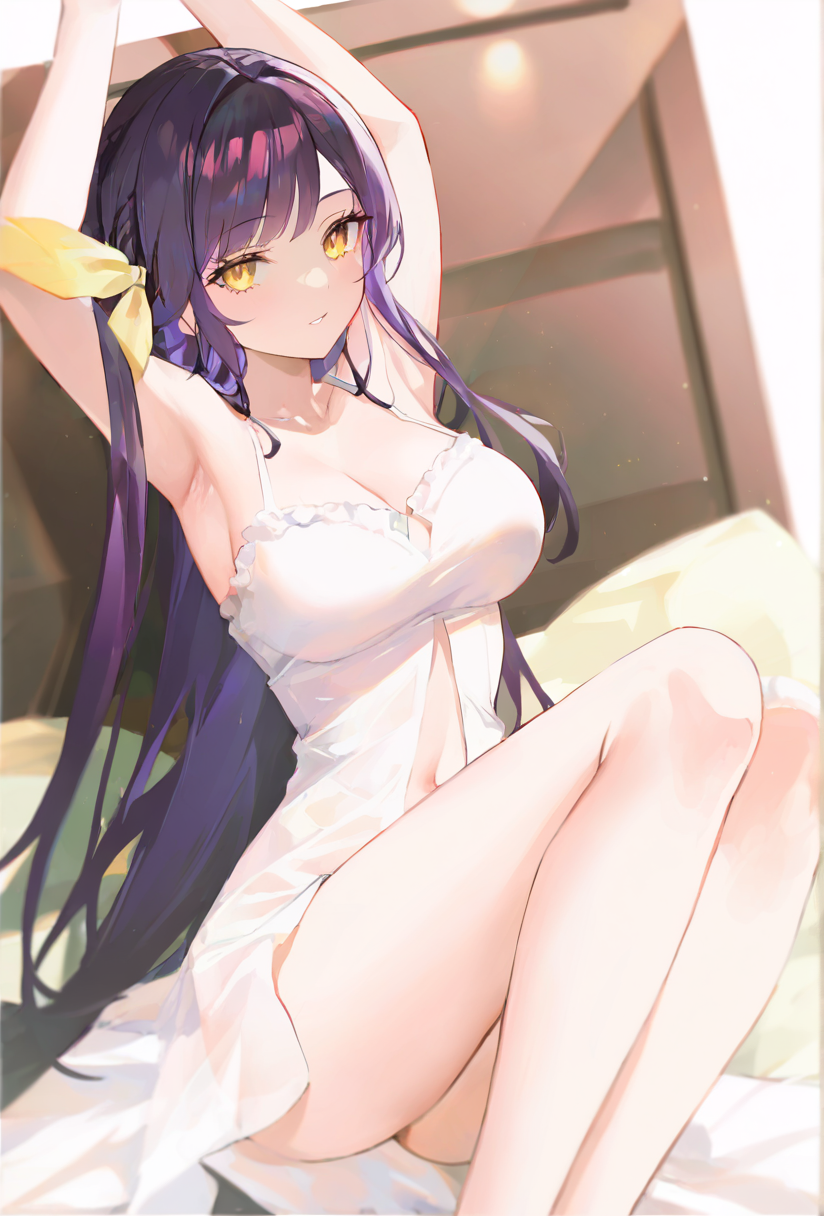 紫发美少女